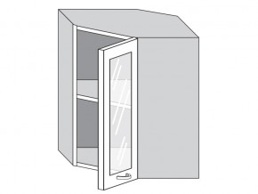 1.60.3у Шкаф настенный (h=720) угловой на 600мм со стекл. дверцей в Нефтеюганске - nefteyugansk.магазин96.com | фото