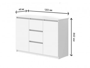 Комод с 3-мя ящиками и дверками СГ Модерн в Нефтеюганске - nefteyugansk.магазин96.com | фото