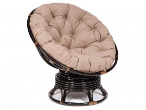 Кресло-качалка Papasan w 23/01 B с подушкой Antique brown, экошерсть Коричневый в Нефтеюганске - nefteyugansk.магазин96.com | фото