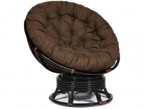 Кресло-качалка Papasan w 23/01 B с подушкой Antique brown, ткань Коричневый в Нефтеюганске - nefteyugansk.магазин96.com | фото