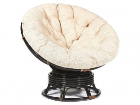 Кресло-качалка Papasan w 23/01 B с подушкой Antique brown, ткань Старт в Нефтеюганске - nefteyugansk.магазин96.com | фото