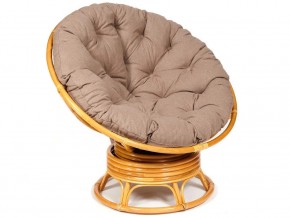 Кресло-качалка Papasan w 23/01 B с подушкой Honey, экошерсть Коричневый в Нефтеюганске - nefteyugansk.магазин96.com | фото