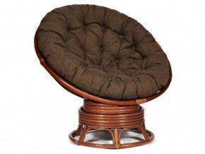 Кресло-качалка Papasan w 23/01 B с подушкой Pecan, ткань Коричневый в Нефтеюганске - nefteyugansk.магазин96.com | фото