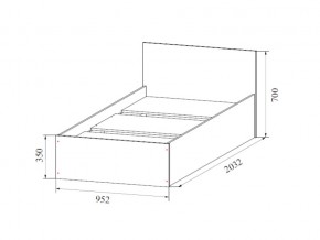 Кровать одинарная (Без матраца 0,9*2,0) в Нефтеюганске - nefteyugansk.магазин96.com | фото