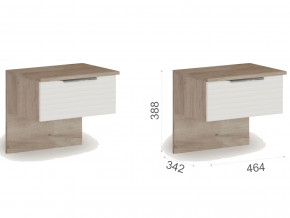 Тумба прикроватная Джулия 1 ящ (2 шт) в Нефтеюганске - nefteyugansk.магазин96.com | фото