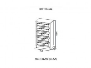 ВМ-10 Комод в Нефтеюганске - nefteyugansk.магазин96.com | фото